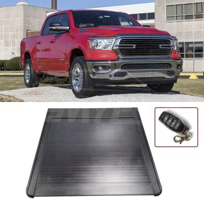 China Locking Pickup Truck 4X4 Accessories Electric Hard Type Aluminum Roller Cover Flap Tonneau Cover For Dodge Ram 1500 2500 3500 for sale