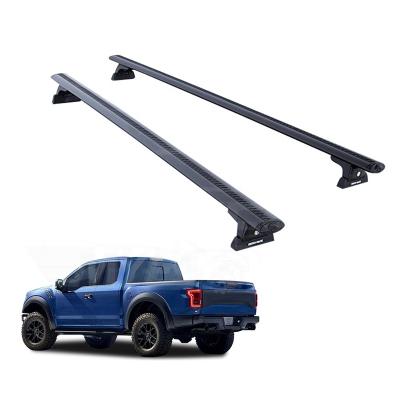 China For Universal Pickup Truck Aluminum Alloy Pickup Truck Luggage Exterior Bars Car Roof Rail Roll Bar For 2009-2014 Ford F-150 F-250 F-350 for sale