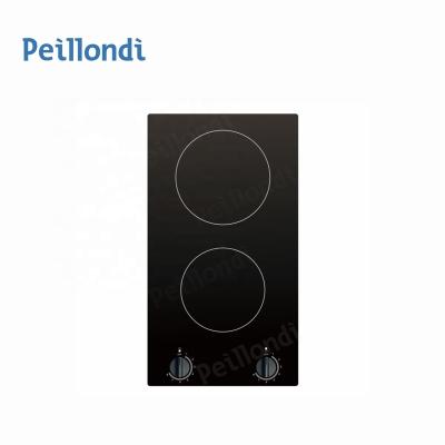 China Hotel Hot Sale 2 Burner Knob Control Induction Cooktop For Kitchen for sale