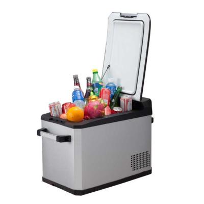 China 12V 32L Eco-Friendly Feature and Plastic Material Compressor Car Refrigerator Fridge for sale