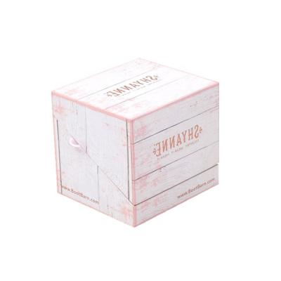 China Recyclable Luxury Eco - Friendly Product Gift Packaging Rigid Cube Shaped Unique Box Shape Candle Boxes for sale