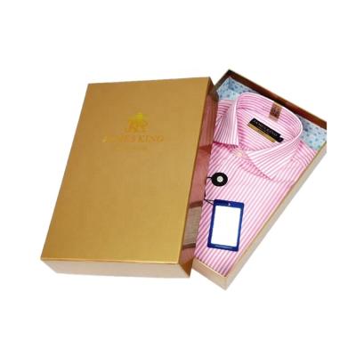 China Custom Recyclable Logo Cardboard Shoes And Clothes T-shirt Packaging Gift Box With Lid for sale