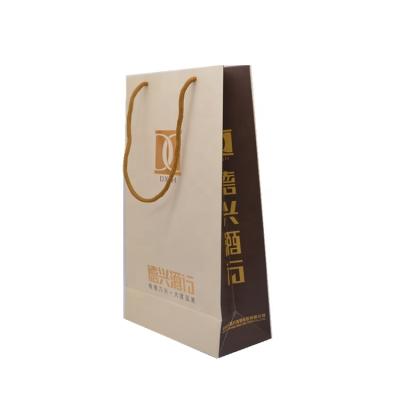 China Custom Recycled Materials Logo 2 Bottle Red Wine Paper Carrier Gift Bag Wine Packaging Tote Bag for sale