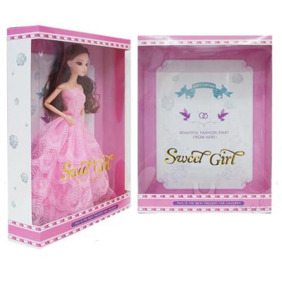 China Exquisite High End Disposable Barbie Toy Gift Box Barbie Doll Box Custom 14 Inch for sale