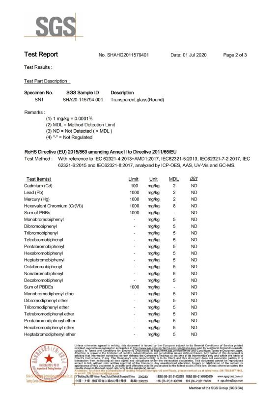 SGS - Yantai ZK Optics Co., Ltd.