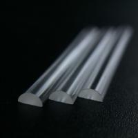 China Heat Resistant Quartz Glass Rod Transparent Semi Round Specially Semicircular for sale