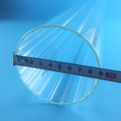 China Transparent Customized Large Diameter Quartz Tube Vase Inner Shape for sale