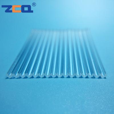 China V Shaped Clear Fused Quartz Rod OD 2.4mm OD 5mm Abrasion Resistance for sale