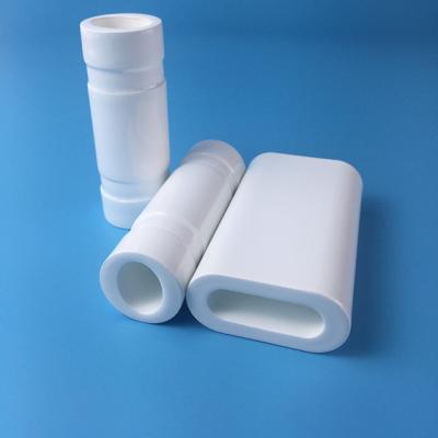 China Custom Length 60mm Laser Spare Parts White Color Ceramic Laser Tube for sale