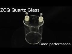 Chemical Glassware Quartz Glass Fittings Anti Corrosion With Valves