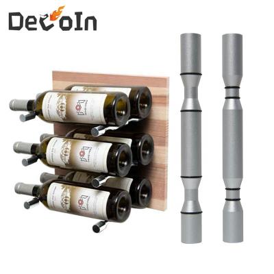 China Sustainable Wine Rack Pegs Aluminum Wall Mounted Cellar Storage Display Home Commercial Display Stand for sale