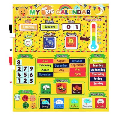 China Kids Learning Calendar Classroom Weather Station Toys Wholesale Daily Magnetic Foldable Educational Preschool Study Hot Selling Amazon for sale