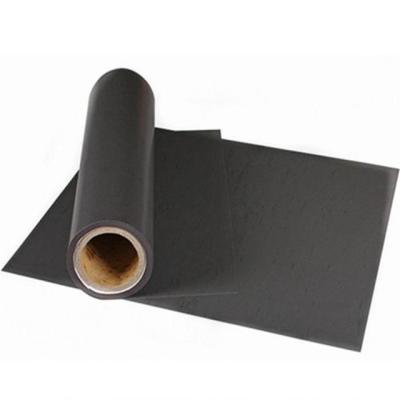 China Industrial Soft Flat Iron Powder Sheet Rubber Ferrous Black Magnet OEM Industrial Custom Flexible Iron Roll Good Thin for sale