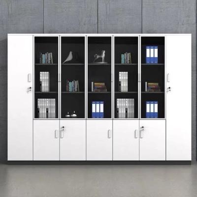 China New Type Extendable White Glass Door Office Filing Cabinet With Sliding Door Safe Filing Cabinet Storage Office Furniture for sale