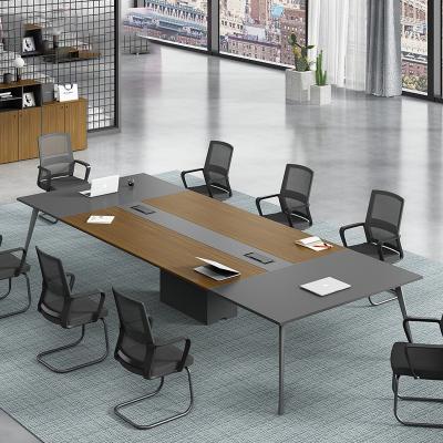 China MFC/MDF Office Furniture Conference Table Extendable Luxury Wood Modern Modular Meeting Table For Meeting Room for sale