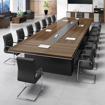 China Modern Expandable Meeting Room Conference Table Design Smart Desk Rectangle Shape Meeting Table Office Furniture Modern Desk for sale