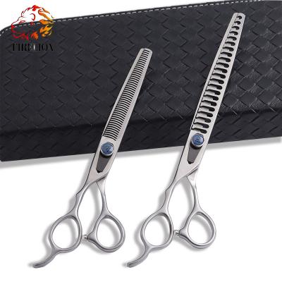 China Dogs 7.0/8.0 Inch High Quality Matte Height Left Hand Pet Groomer Tool Left Handed Pet Scissors zu verkaufen