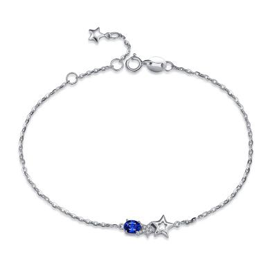 China Personifizierte Saphir-Goldedelstein-Armband Starfish September Birthstone zu verkaufen