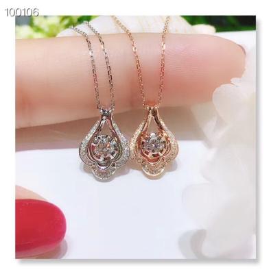 China Women Authentic Diamond Chain Necklaces Round Shaped 16 Inches XSN100106 for sale