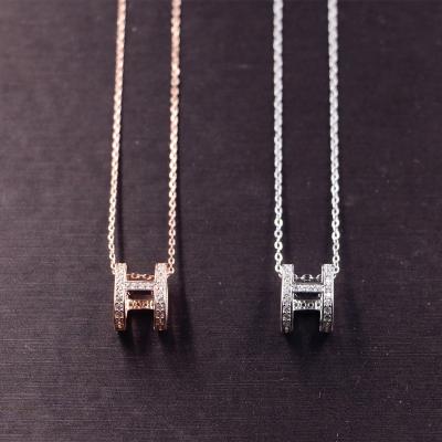 China Designer-Schmuck-Sammlungs-hängende Kettenhalskette Hermes des Sterlingsilber-925 zu verkaufen