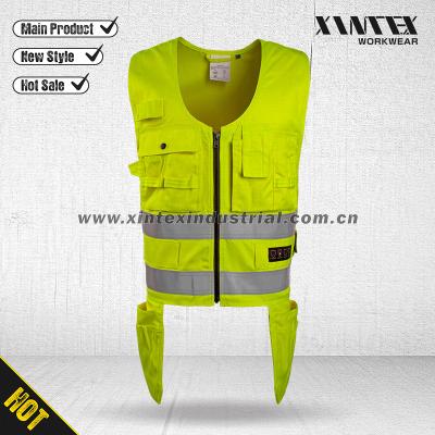 China EN ISO 11612 Melton Fire Retardant Metal Splash Protective Workwear / Multinorm Flame Retardant Vest / Multi Vest for sale