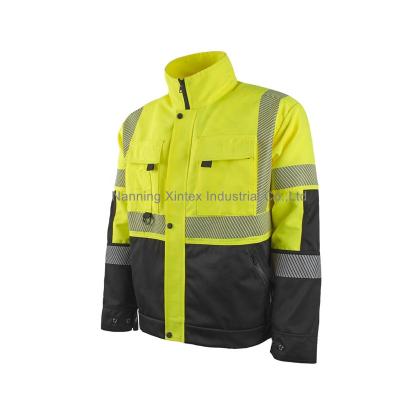 China 903496 NORTHCAPE Anti-Shrink HI-VIS WORKWEAR JACK Hi-Vis Softshell Workwear & Safety Clothing EN ISO 20471 SAFETY CLOTHING UNIFORM for sale