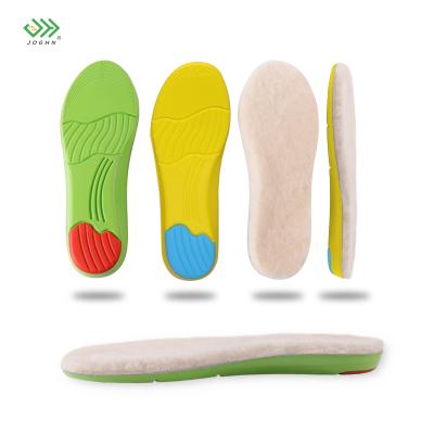 China JOGHN Physical and Sports Activities Wool Felt Insole Wool Felt Wool Comfortable Cushion Insoles Warm Insole for sale