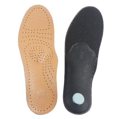 China New Item Arch Support Leather Insole Factory Insole Orthotic Flat Feet Leather Heat Moldable Shoe Insole With Wholesale Price for sale