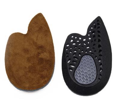 China Foot Massage Insoles Comfort and Stability Heel Cup Cushion Half Inserts Gel Massage Shoe Heel Insoles for sale