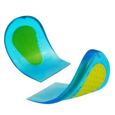 China Foot Massage Soft and Comfortable Heel Pain Relieve Honeycomb Sports Plantar Shock Absorption Half Heel Pad for sale