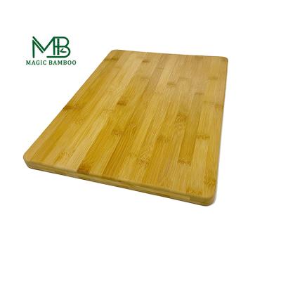 China Sustainable Bread Factory Custom Logo Private Label Large Organic Bamboo Cutting Board for sale