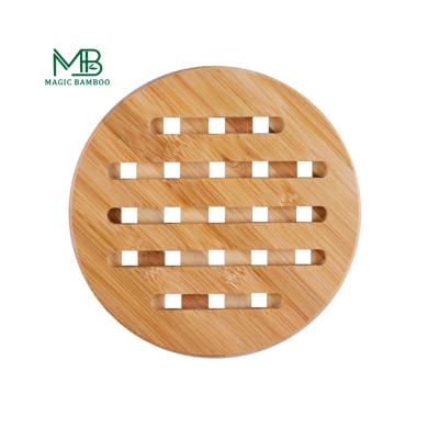 China 4pcs/set Sustainable Personalized 100% Natural Eco-friendly Custom Drink Cup Bamboo Coaster for sale