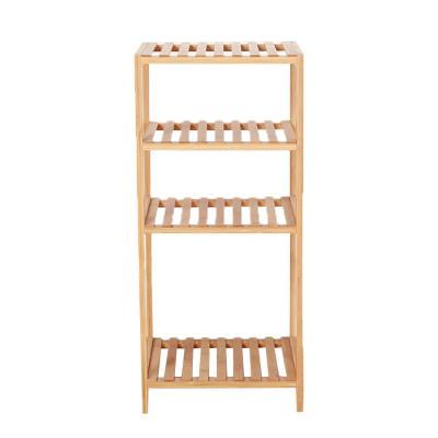 China Hot Selling Sustainable Space Saving Wholesale Bamboo Houseware Rack Storage Shelf Home Furniture for sale