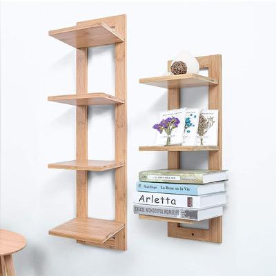 China Modern Wall Mounted Shelf Combination Bamboo for sale