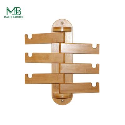 China New Arrivals Viable Multifunctional Household Foldable Wall Mounted Bamboo Towel Rack for sale