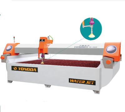 China Construction worksÂ   YONGDA YD-2515 3 axis cutter for stone/waterjet marble/granite/ceramic/glass/metal CNC control system cost effective for sale