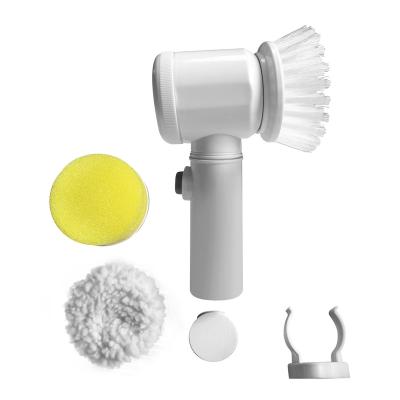 China Viable Hot Sale 5 in 1 Magic Brush Sonic Scrubber Turbo Cleaning Brush Efficient Clean Kitchen, Bathroom, Glass for sale