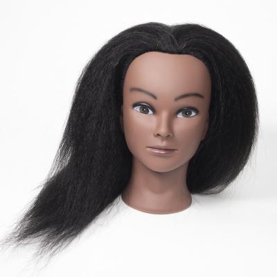 China Cosmetology Mannequin Heads Hot Selling African Face Mannequin Head Doll Training Head Braided Hair With Dummy Head for sale