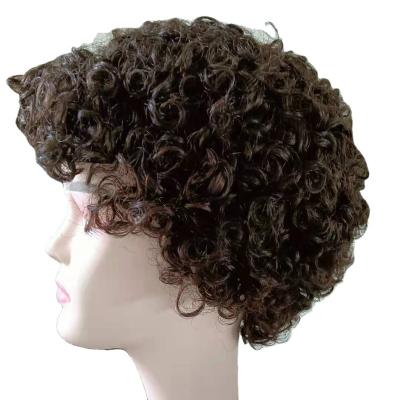 China Jewellary Display Quality Best Hot Wholesale 100% Real Hair Virgin Wigs Short Machine Full Afro Wig For Black Women for sale