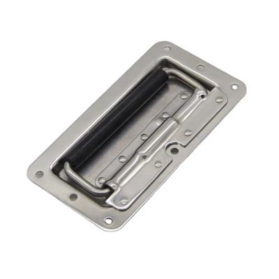 China Modern 304 stainless steel handle ls504-3 recessed spring handle transfer container automatic return handle for sale