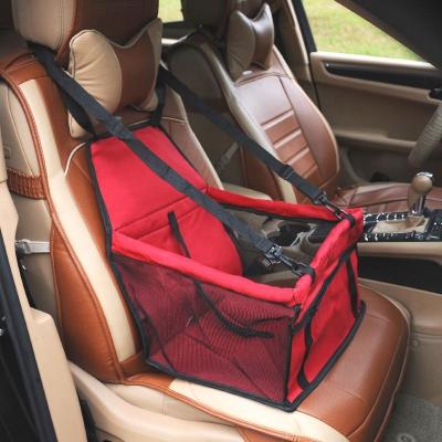 China Waterproof Portable Travel Pet Car Seat Bag With Belt Storage Bag Dog Bag Basket Easy To Clean Breathable for sale