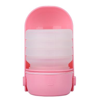 China Automatic High Quality Collapsible Silicone Dog Water Bottle Feeder For Walking Training Travel for sale