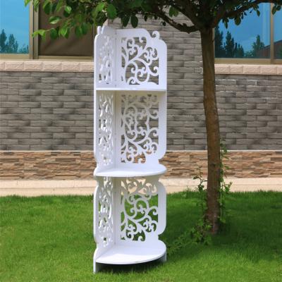 China Sustainable White Beauty Bathroom Corner Shelf for sale