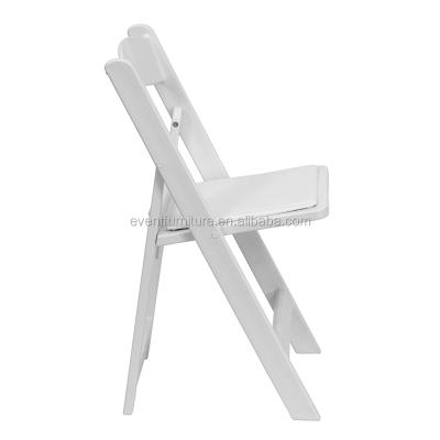 China White Padded Hotel Chair Resin Folding Chairs for sale