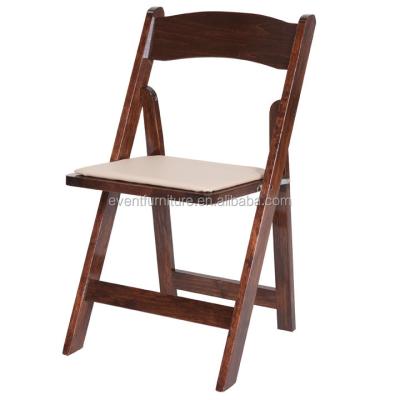 China Wholesale Banquet Solid Wood Outdoor Folding Chair for sale