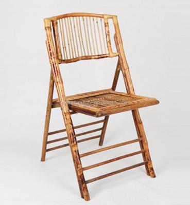 China Natural Garden Solid Wood Folding Bamboo Chair for sale