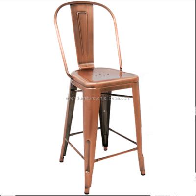 China Hotel High Chair Eventfur Wholesale Price Iron Stools Bar Chair for sale