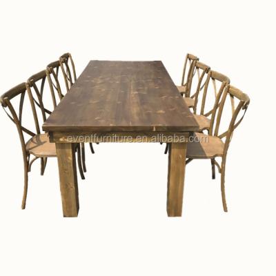 China Retro Classic Style Solid Wood Pastoral Garden Table for sale