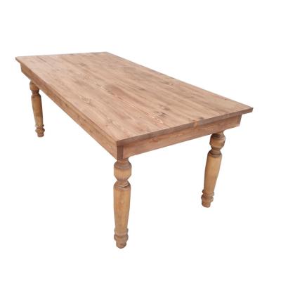 China Farmhouse Hard Solid Wood Dining Table Chair for sale