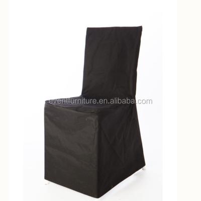 China Protective Universal Plain Eventfur Polyester Slip Chair Cover for sale